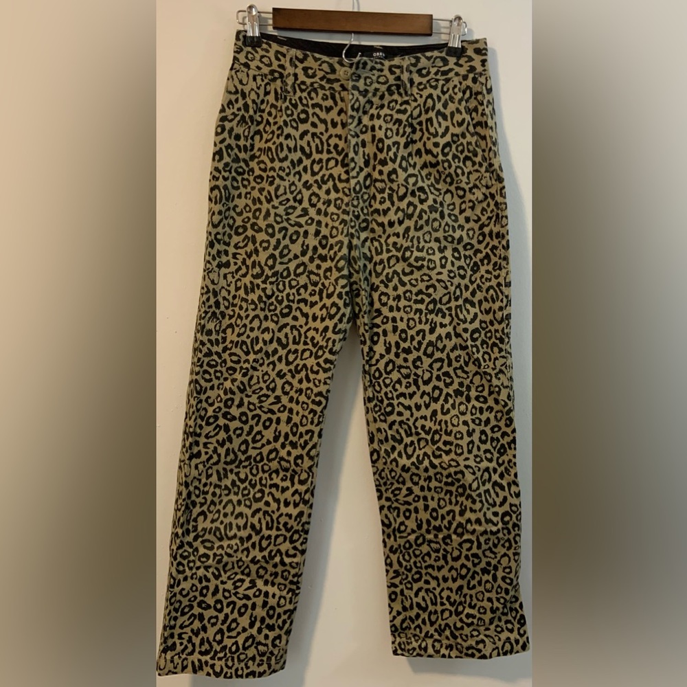 Size 28 Obey Casbah Khaki and Leopard Pants